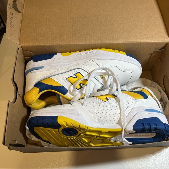 NEW BALANCE 550 BLUE/YELLOW - Picture 5 of 8